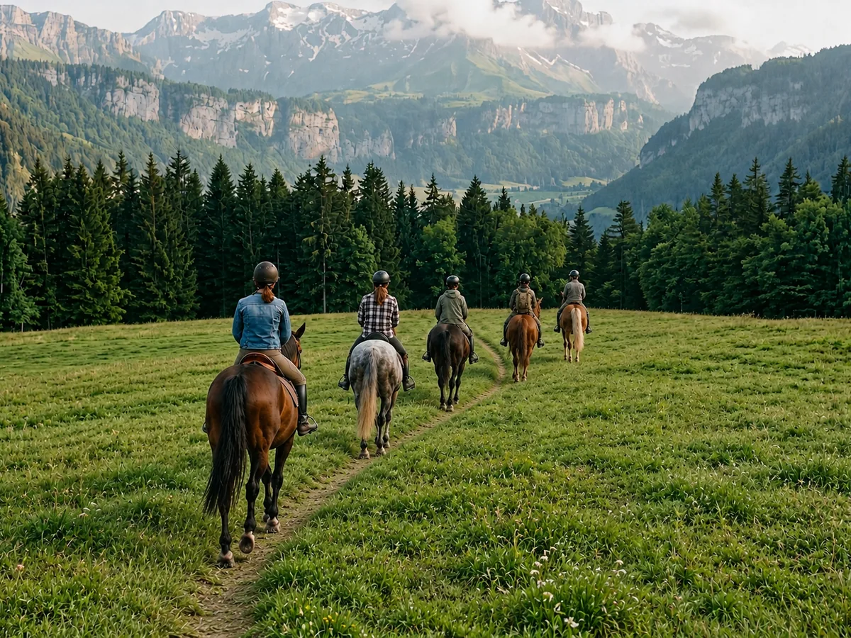 Balade à cheval en Isère, autour de Champagnier
