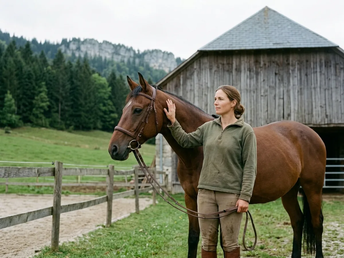 Cours d'équitation à Champagnier, Isère