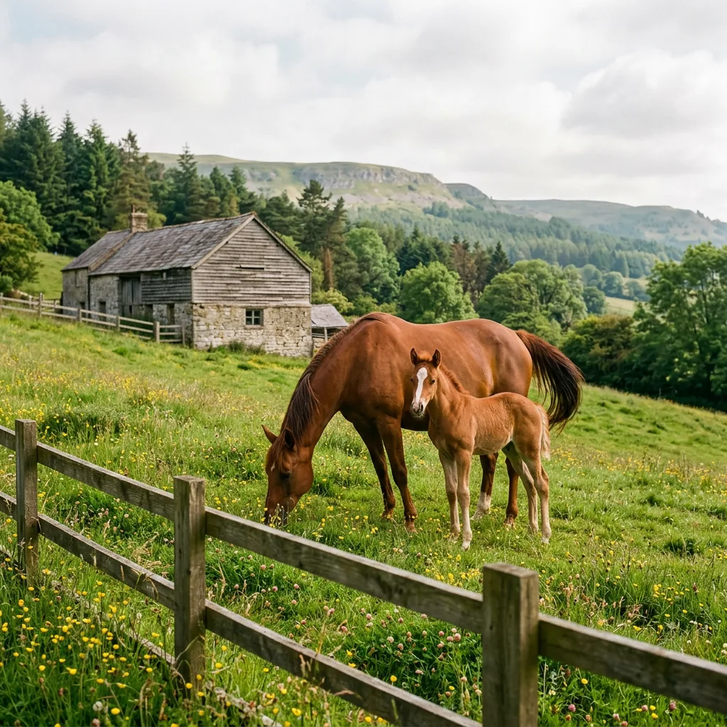 Élevage de chevaux, Le Veytet, Champagnier