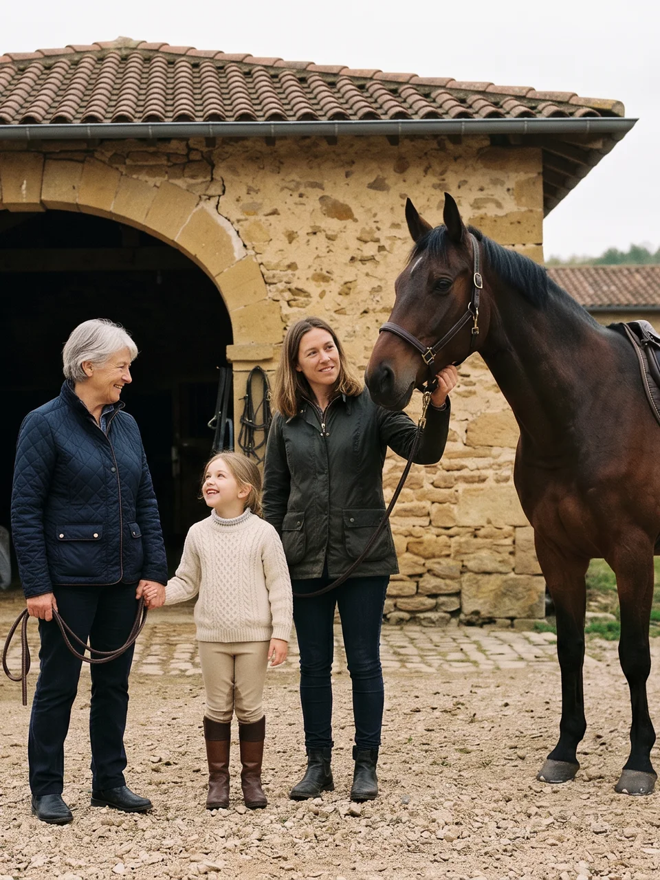 L'équipe, Le Veytet, centre équestre à Champagnier