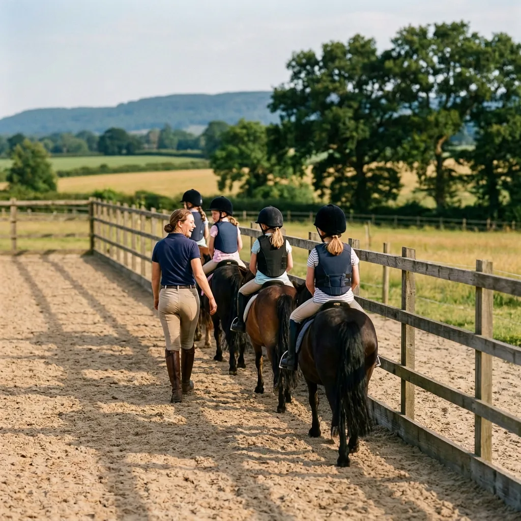 Cours de poney à Champagnier, Isère